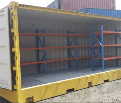 20ft Container Storage Shelving