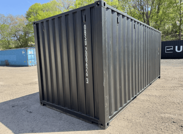 20ft New Black Shipping Container - Image 3