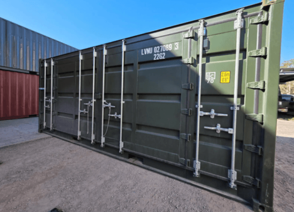 20ft Side Opening Container — Army Green
