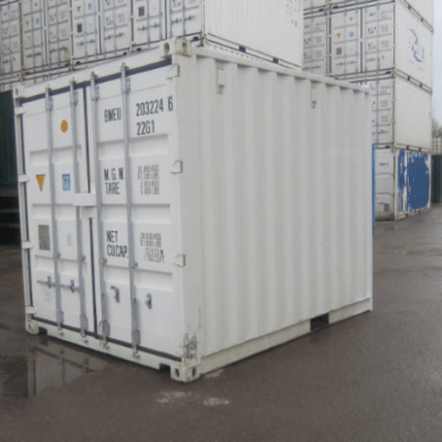 10ft Shipping Container (One Trip) — White
