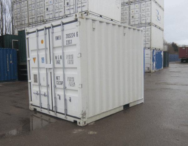 10ft Shipping Container (One Trip) — White