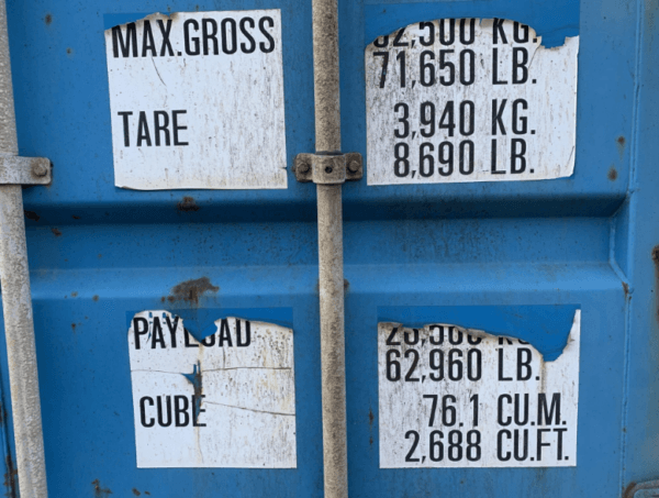 40ft High Cube Container — Used, Blue - Image 4