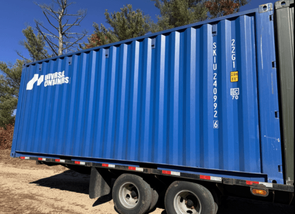 20ft New Blue Shipping Container — Minor Dent - Image 7