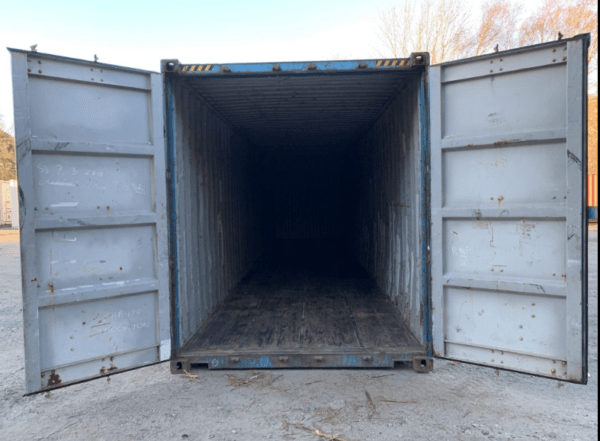40ft High Cube Container — Used, Blue