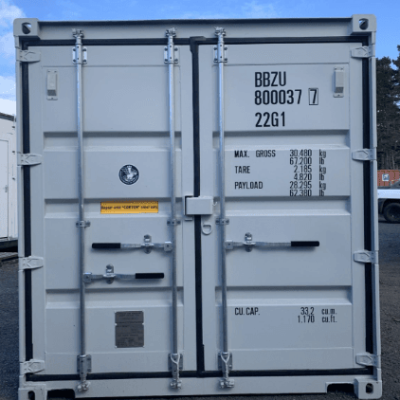 20ft Light Grey One Trip Container