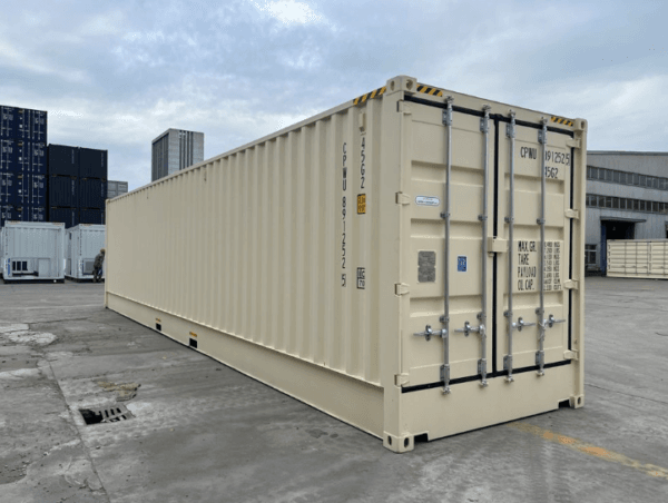 40ft High Cube Open Side Container — Beige - Image 2