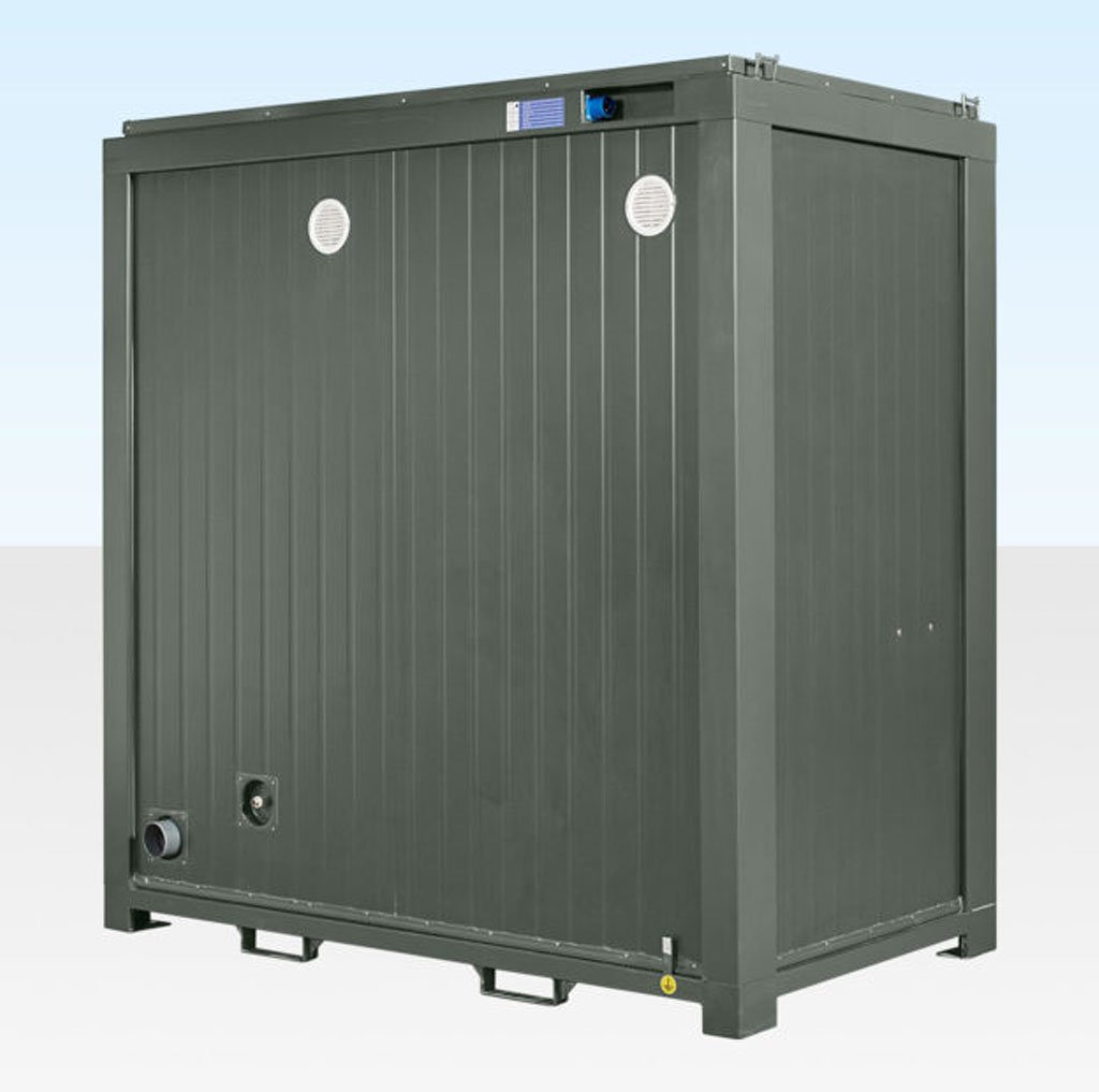 1+1 Double Mains Toilet 8ft x 5ft — Bottle Green
