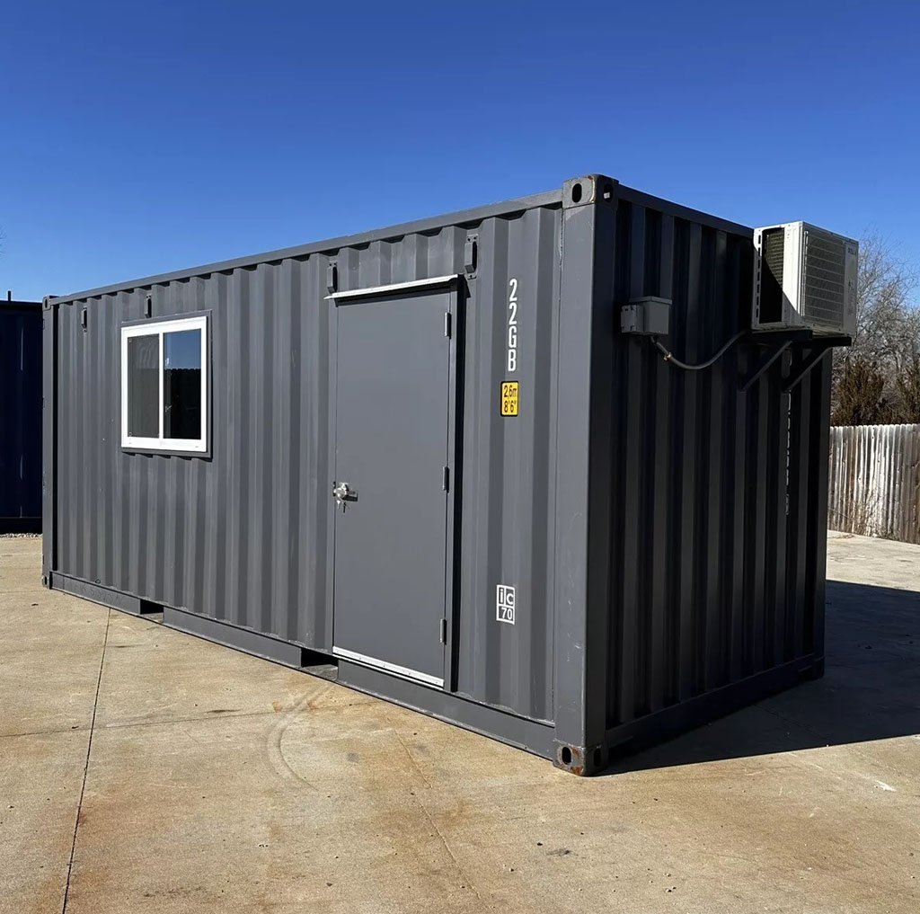 20ft Slate Grey Container Office — 120V with Minisplit - Image 2