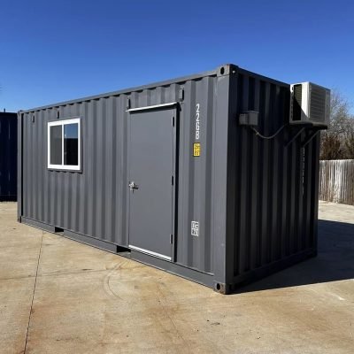 20ft Slate Grey Container Office — 120V with Minisplit