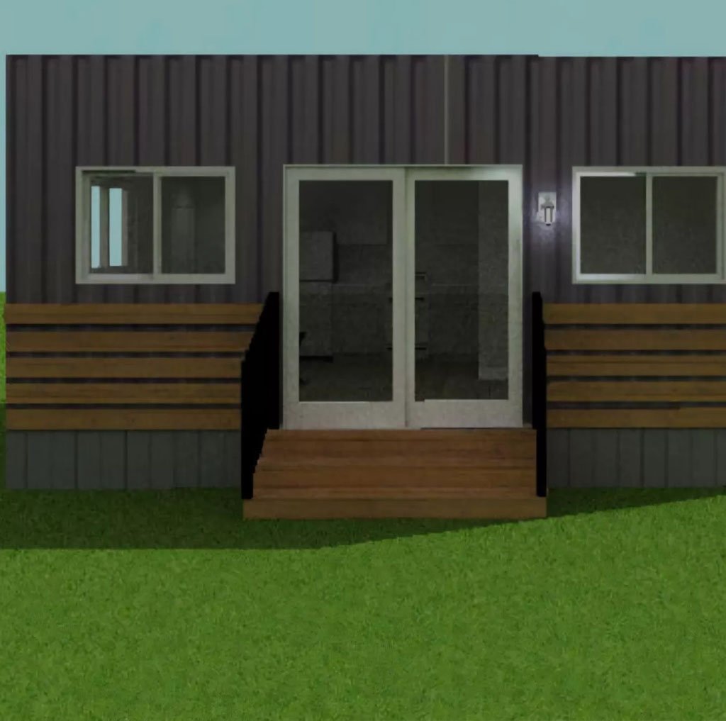 20 x 16ft Modified Shipping Container — ADU / Office - Image 2